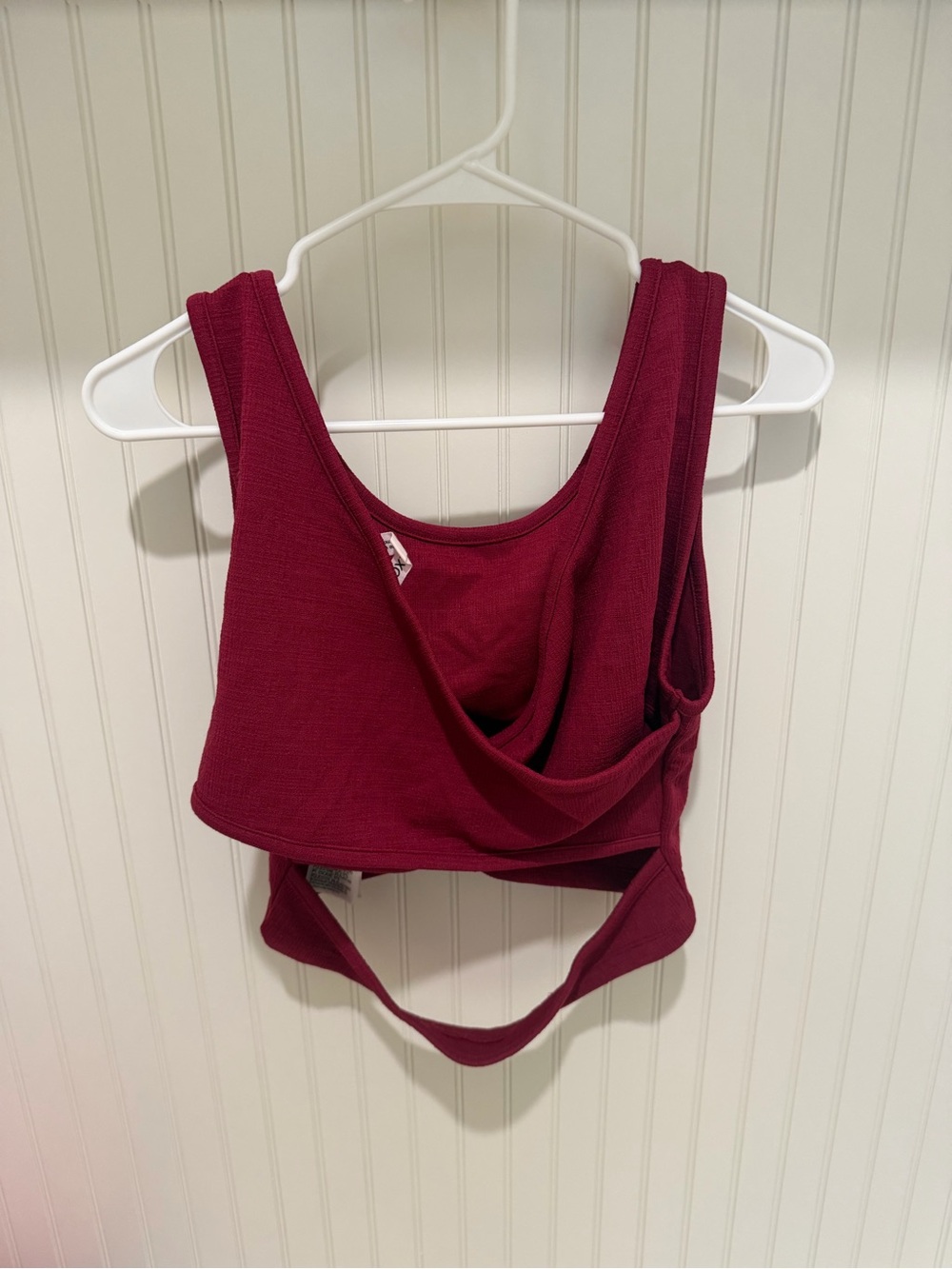Roxy Maroon Ribbed Tank Top - Picture 2 of 2